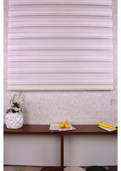 Gül Kurusu Pliseli Etek Dilimsiz 10672-V12 Zebra Stor Güneşlik Perde fiyatları