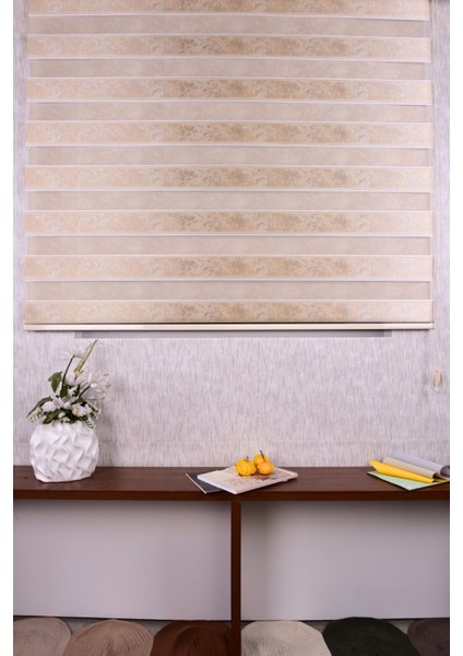 Gold Düz-Çizgili Etek Dilimsiz Ds 11805 V1 Zebra Stor Güneşlik Perde fiyatları