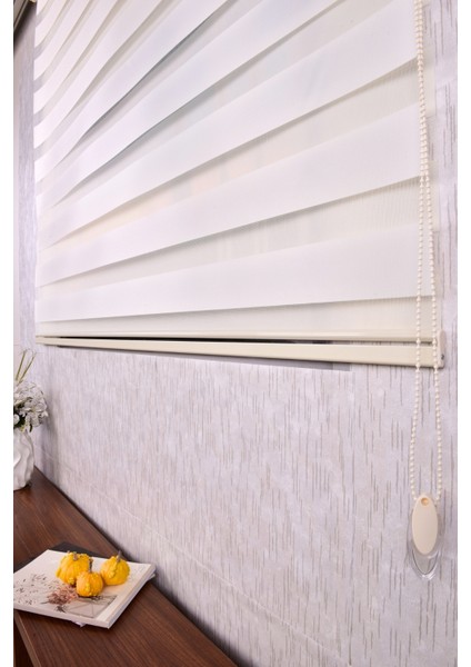 Ekru Düz Etek Dilimsiz 616-4 Zebra Stor Güneşlik Perde fırsatları