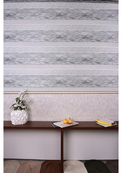 Gri Düz-Pliseli Etek Dilimsiz 10790-V11 Zebra Stor Güneşlik Perde fiyatları