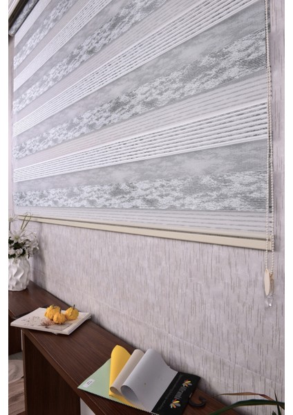 Gri Düz-Pliseli Etek Dilimsiz 10790-V11 Zebra Stor Güneşlik Perde fırsatları