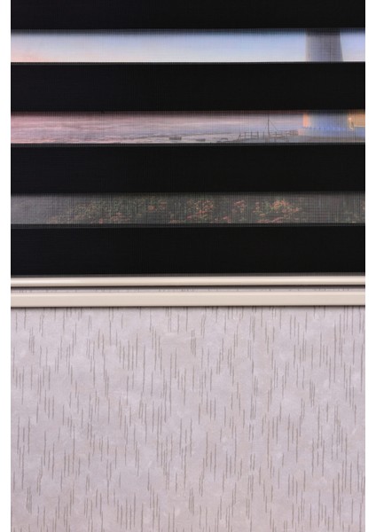 Siyah Düz Etek Dilimsiz Siyah 10687 V10 Zebra Stor Güneşlik Perde modelleri