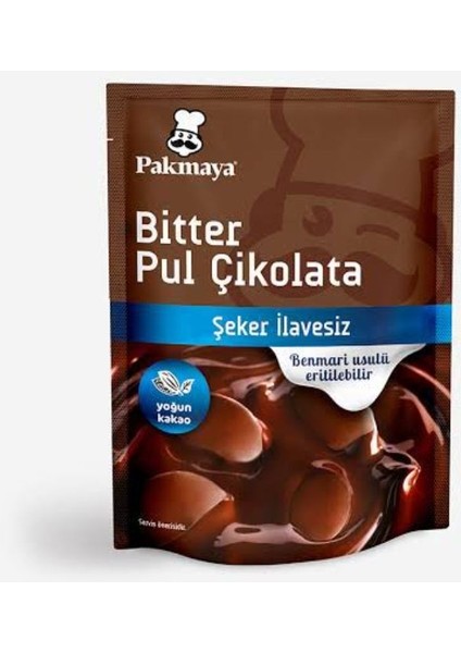 Şekersiz Bitter Pul Çikolata 70 gr