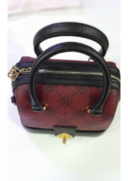 Bordo Mini Aynalı El Çantası fiyatları