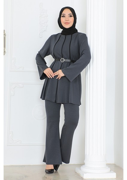 River Tunik Pantolon Ikili Takım 1299 - Antrasit