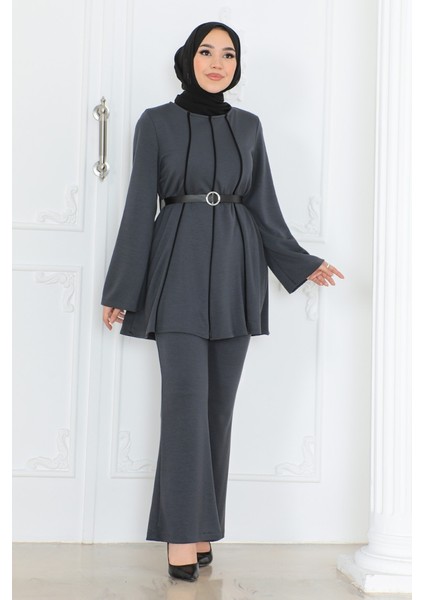River Tunik Pantolon Ikili Takım 1299 - Antrasit