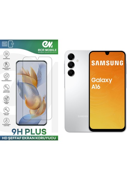 Samsung Galaxy A16 Ekran Koruyucu 9h Esnek Nano Cam Tam Uyumlu Şeffaf