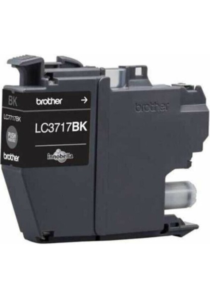 Brother LC3717BK Çok Fonksiyonlu Renkli Yazıcı Kartuşu Siyah
