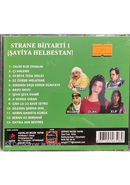 Şahiya Helbestan - Strane Bijyarti 1 Kürtçe CD fiyatları