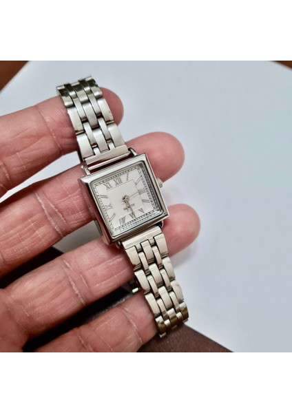 , Gümüş Rengi, Roma Rakamlı ve Vintage Tasarım, Retro Tasarım, Hediyelik, Kadın Kol Saati fırsatları