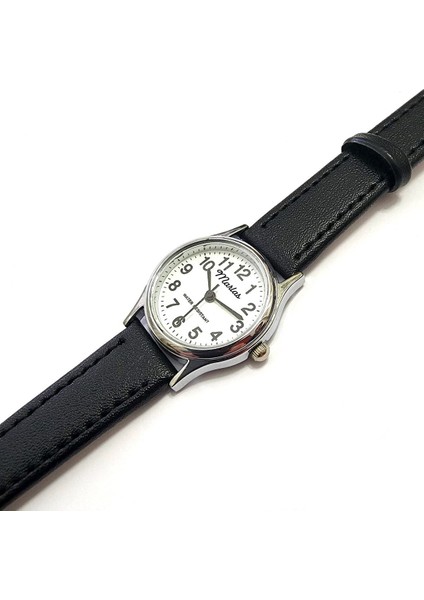 Retro Kadın Kol Saati, Vintage Tasarım, Klasik Tasarım, Gümüş Renk, Kayışlı, Ikonik, Minimal