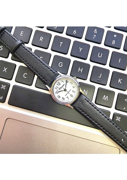 Retro Kadın Kol Saati, Vintage Tasarım, Klasik Tasarım, Gümüş Renk, Kayışlı, Ikonik, Minimal indirimleri
