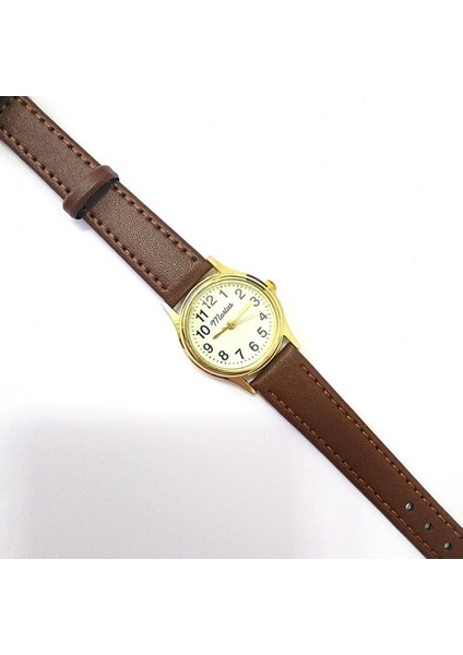 Retro Kadın Kol Saati, Vintage Tasarım, Klasik Tasarım, Altın / Gold Rengi, Minimal, Kayışlı indirimleri