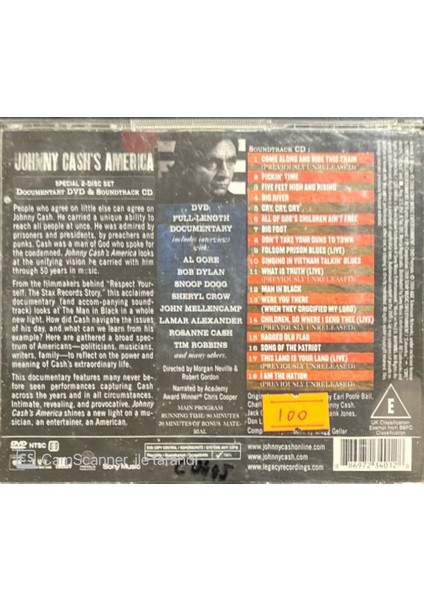 CD Johnny Cash America CD + DVD