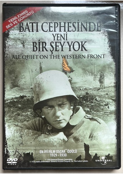 Batı Cephesinde Yeni Bir Şey Yok DVD
