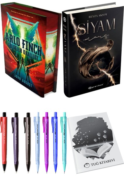 Siyam 4 Mare (Ciltli) ve Arlo Finch Gölgeler Krallığı (Ciltli) John August 2li Set