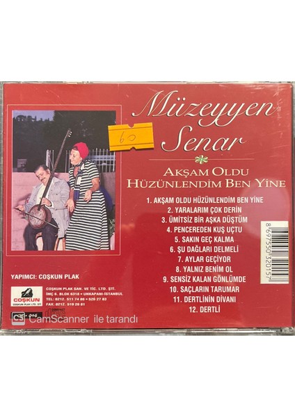 Müzeyyen Senar – Akşam Oldu Hüzünlendim Ben Yine CD fiyatları