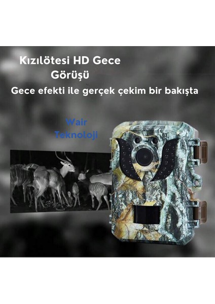 Foto Kapan 1080P Takip Kamerası Gece Görüş IP66 Kızılötesi Avcılık Kamerası