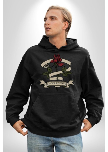 Gözlüklü Kedi Çift Tasarım Erkek Kadın Siyah Dijital Baskılı Kapüşonlu Sweatshirt Hoodie modelleri