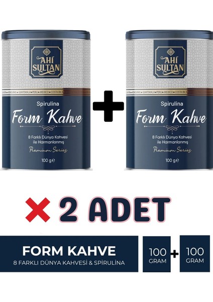 Form Kahvesi 8 Farklı Kahve ve Spirulina Içerikli 100 G +100G