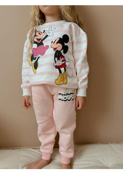 Minnie Mouse Kız Çocuk Eşofman Takımı