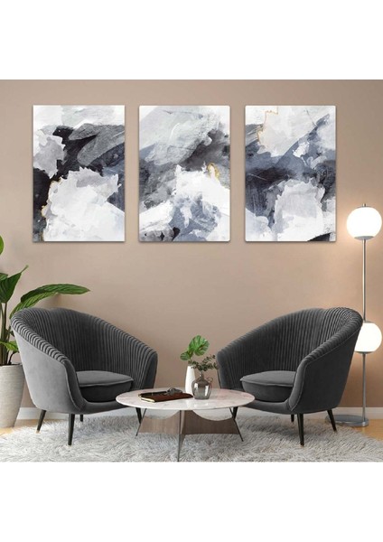 Soyut Desen 3'lü Mdf Tablo Set fiyatları