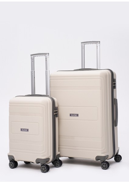 Premium Polipropilen Kırılmaz 2'li Valiz Seti Büyük Boy - Kabin Boy V305