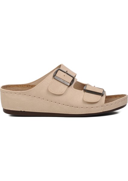 Bej Kadın Terlik modelleri