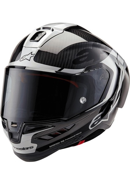 Supertech R10 Carbon Element Spor Motosiklet Kaskı Siyah / Gümüş