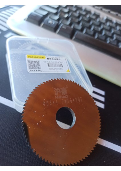 Huhao 63 mm Cnc Testere Bıçağı Tungsten Çelik Karbür Metal Kesici Bıçaklar Paslanmaz Çelik Alüminyum Için 16 mm (Iç Çap) 63 x 4.5 x 16X80T