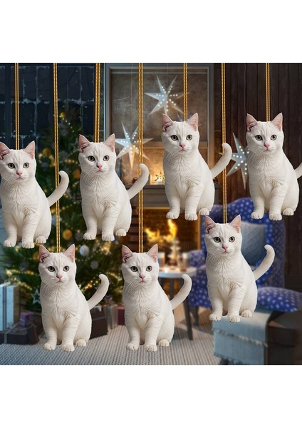 Kedi Figürlü 3 Boyutlu Anahtarlık ve Araba Dikiz Ayna Süsü (Pamuk) fırsatları
