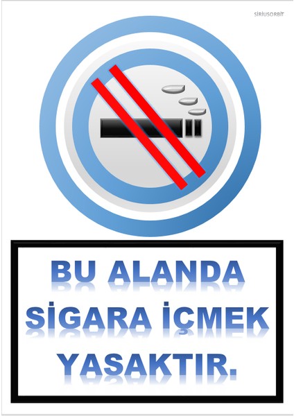 Pvc Kaplama Sigara İçilmez Uyarı Levhası 1