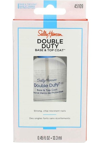 Double Duty Base & Top Coat Nail Treatment, Clear 13.3ml