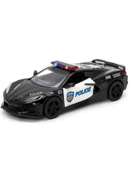 Dianomi Kinsmart 1:36 Ölçek 2021 Corvette -Police-Firefighter Edition // Çek Bırak Metal Model