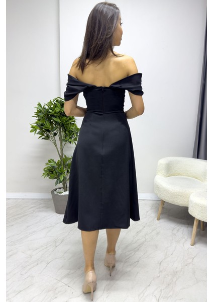 Kadın Kloş Inci Detay Elbise Bebe Mavi, Siyah, Kırmızı, Beyaz, Yeşil fırsatları