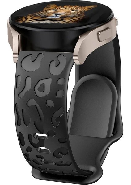 Huawei Watch Gt Gt2 Gt3 Gt4 42MM/MAGIC 2/amazfit 20MM Kordon Leopar Desen Yumuşak Silikon Kordon