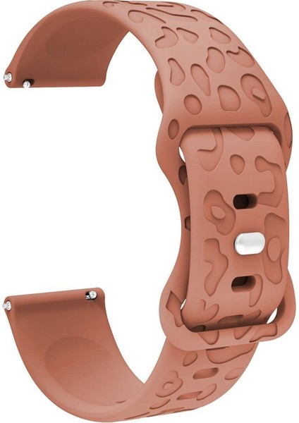 Huawei Watch Gt Gt2 Gt3 Gt4 42MM/MAGIC 2/amazfit 20MM Kordon Leopar Desen Yumuşak Silikon Kordon modelleri