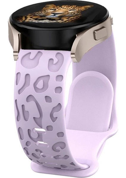 Huawei Watch Gt Gt2 Gt3 Gt4 42MM/MAGIC 2/amazfit 20MM Kordon Leopar Desen Yumuşak Silikon Kordon