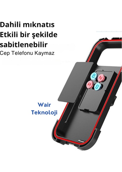 Motorsiklet & Bisiklet Telefon Tutucu Kılıf Motor Tutacağı Su Geçirmez