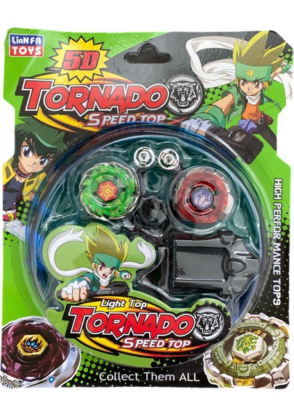 Tornado Beyblade 2 Li Metal Topaç Fırlatma Seti Arenalı
