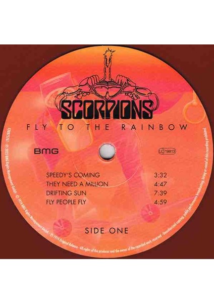 Scorpions-Fly To The Raınbow Plak (Renkli)