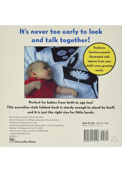 Black & White Board Book / A High Contrast Book For Newborns - Tana Hoban