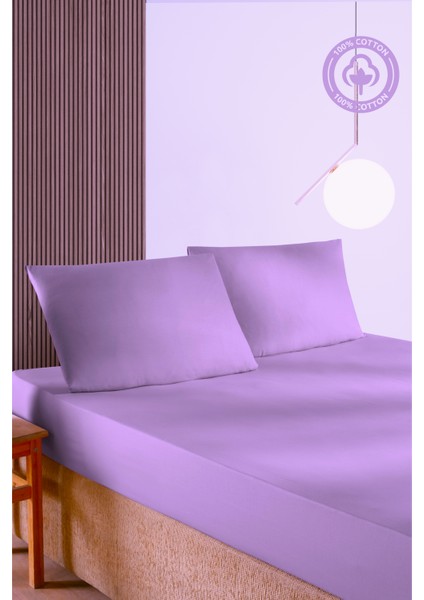 Cemeteks Firuze %100 Pamuk Doğal Tek Kişilik Ranforce Kumaş Lastikli Çarşaf + Yastık Kılıfı Seti /100X200/120X200/ 30CM Yükseklik fiyatları