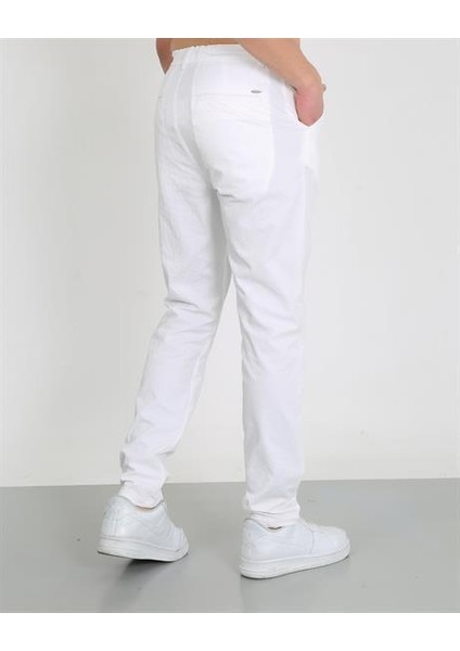 Erkek    Pantolon Crespo  White