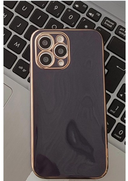 iPhone 13 Pro Uyumlu Renkli Yaldız Detaylı Lazer Esnek Silikon Kılıf
