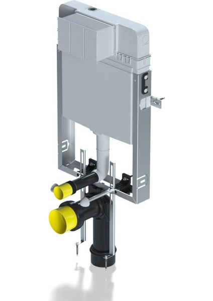 Smooth Gömme Rezervuar 3 'lü Set (Gövde T020111+PANEL P400180+ANK. Ara Kesme Valfi 102151024) T020111BK40