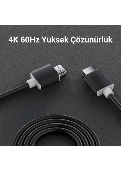 4K 60Hz 18GBPS Hdr Arc Hdcp Destekli HDMI 2.0 Kablo 1 Metre