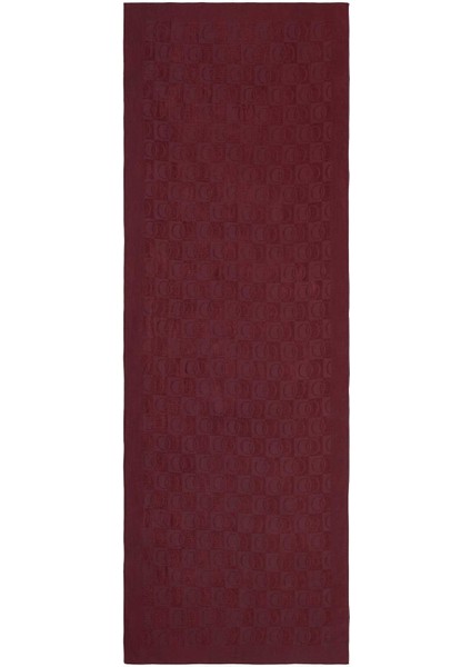 Dama Desen Bordo Naia Pamuk Şal 70x200