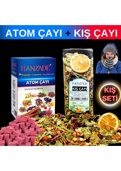 Kış Çayı 200 gr + Atom Çayı 150 gr Kış Seti