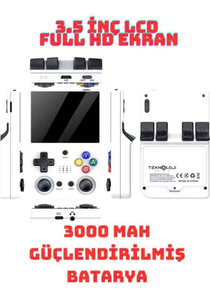 El Atarisi 3.5" Ultrahd Ekran Gamepad Retro Atari Psp/ps1/neogeo Fıfa Gta 20.000 Games Oyun Konsolu